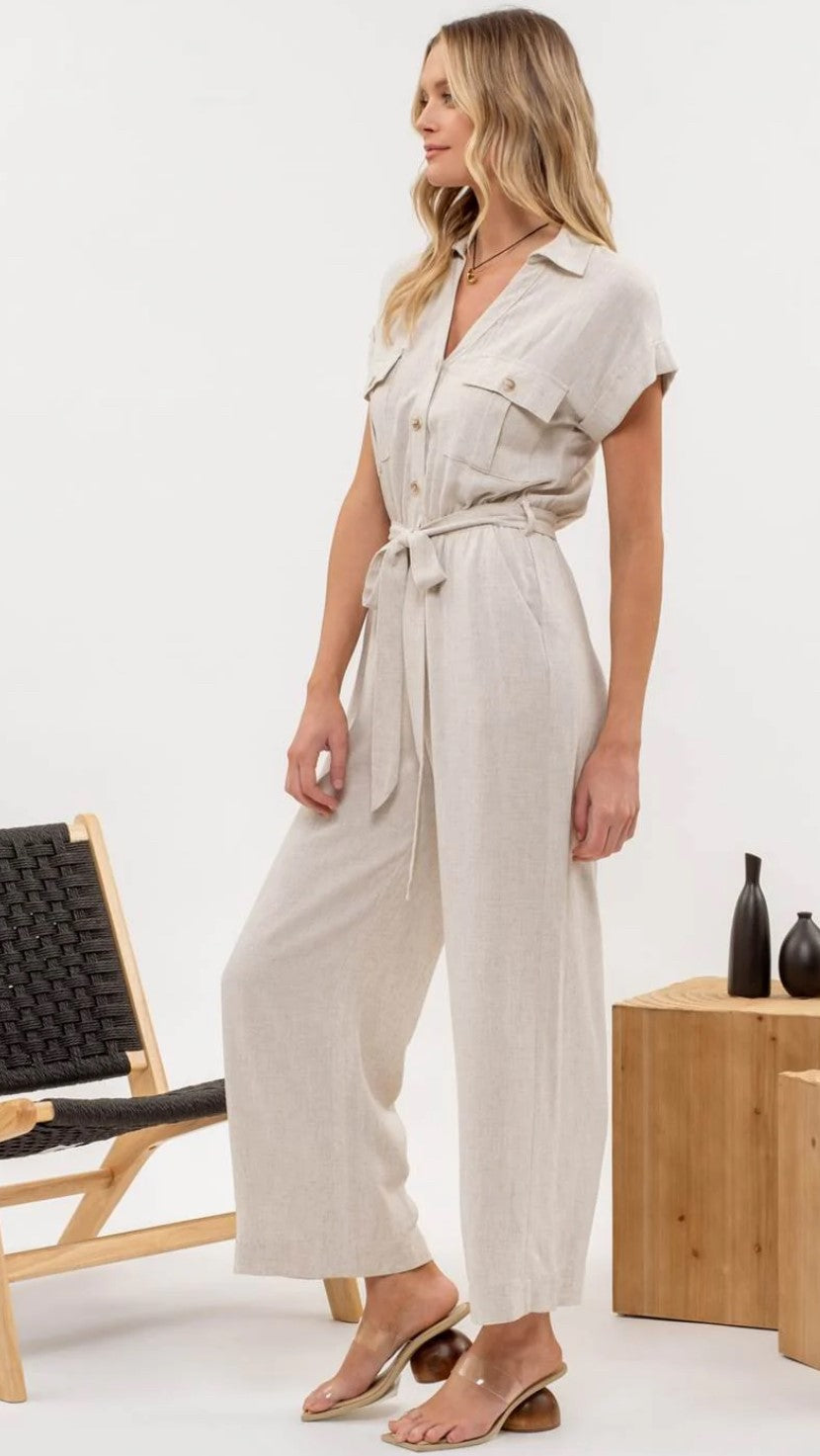 Jumpsuit con cinturón