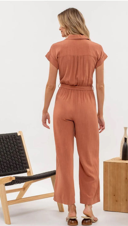 Jumpsuit con cinturón